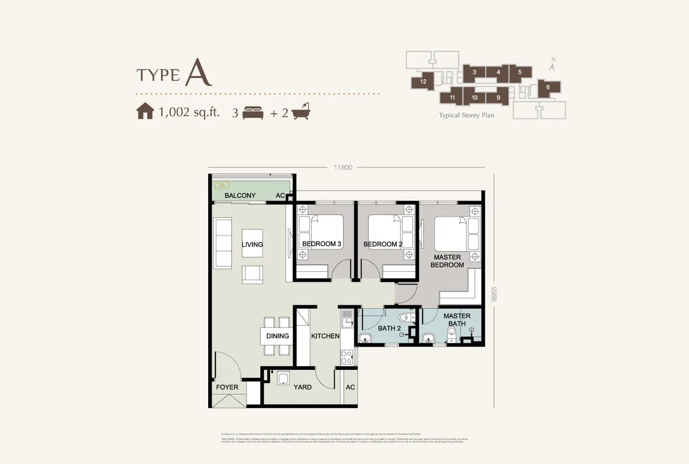 Pelan Setia Seraya Residences @ Presint 15