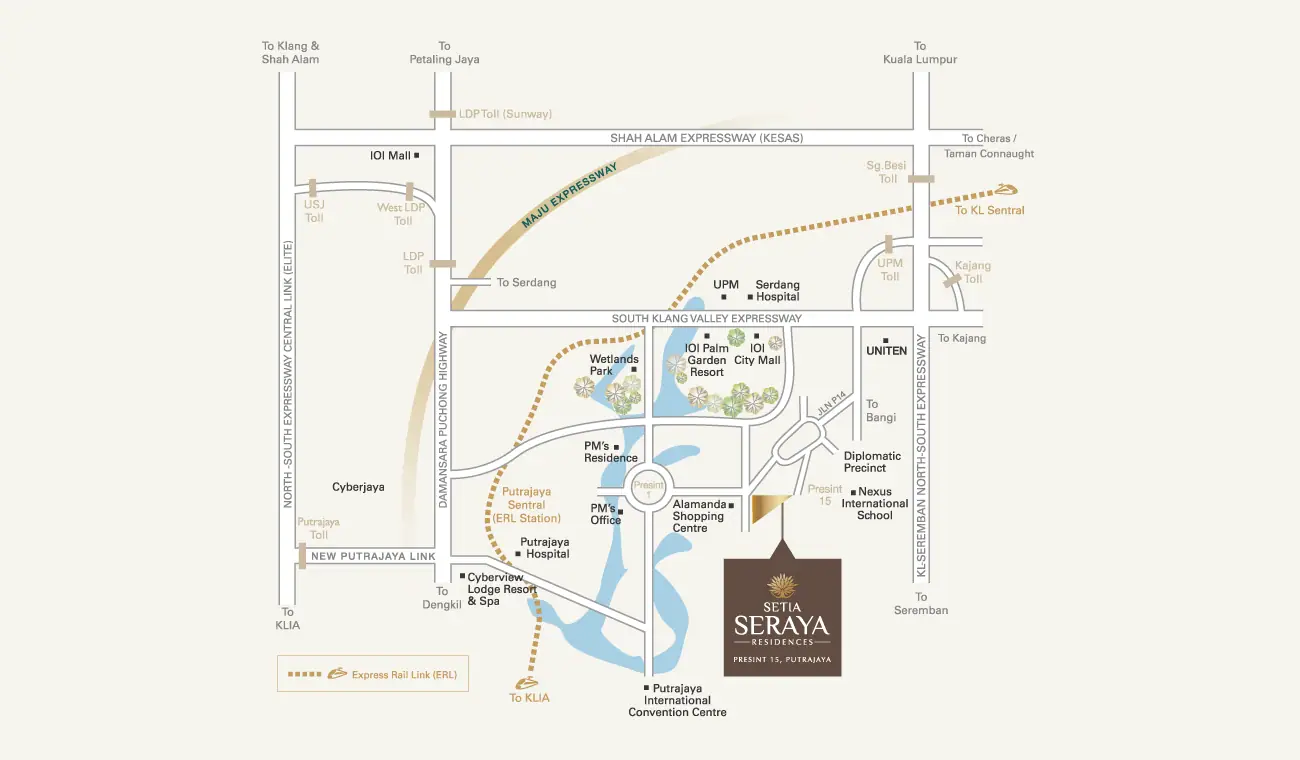 Lokasi &amp; peta — Setia Seraya Residences @ Presint 15